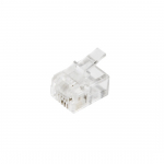 Pistik Electraline 6P4C RG11, RJ-11, l&auml;bipaistev, 10 tk