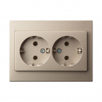 Pistikupesa 2-ne Liregus Epsilon IKL16-405 E/CH, maandusega, &scaron;ampanja v.