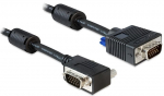 Juhe Delock VGA 15 pin male, VGA 15 pin male, 2 m, must v.