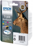 Tindiprinteri kassett Epson T130, sinine v./punane v./kollane v.