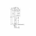 Plaat Lob Strike Plate RP851P, tsingitud