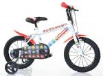 Laste jalgratas Bimbo Bike 77323, valge v./punane v., 16"