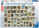 Pusle Ravensburger Animal Stamps 17079, 121 cm x 80 cm, 3000 tk, mitmev&auml;rviline