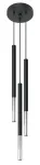 Valgusti rippuv Sollux Mozaica 3P, G9, 3 x 40 W, must v./kroom v. / must v.