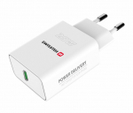 Adapter Swissten 22060400, USB-C, valge, 25 W