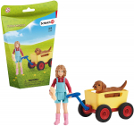 Komplekt Schleich Puppy Wagon Ride 42543, 12 cm, mitmev&auml;rviline