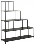 P&otilde;randariiul Seaford Bookcase, must v., 150 cm x 35 cm x 135 cm