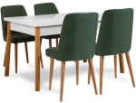 S&ouml;&ouml;gitoa komplekt Kalune Design Costa 1070 - 1 AB, valge v./roheline v./m&auml;nni v.