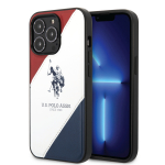 Telefoni &uuml;mbris U.S. Polo Assn. Double Horse, Apple iPhone 14 Pro Max, sinine v./valge v./punane v.