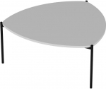 Kohvilaud Kalune Design Lenny, valge v., 90 cm x 89 cm x 40 cm