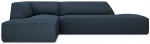 Nurgadiivan Micadoni Home Ruby Modular 4 Seats, s&uuml;gavsinine v., vasak, 273 x 180 cm x 69 cm