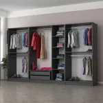 Riidekapp Kalune Design Kale 4941, antratsiit v., 52 cm x 315 cm x 190 cm