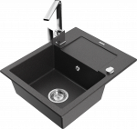 K&ouml;&ouml;givalamu Mexen Enzo 6506571005-76+670300-00, graniit, 57 cm x 46 cm x 17.4 cm, must/kroom