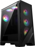 Arvuti korpus MSI Mag Forge 120A Airflow, l&auml;bipaistev v./must v.