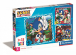 Pusle 3in1 Clementoni Sonic 25320, 20.5 cm x 21 cm, 144 tk, mitmev&auml;rviline