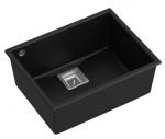 K&ouml;&ouml;givalamu Quadron David 50, graniit, 55 cm x 42 cm x 22.5 cm, must v.