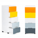 Laste riiul ModernHome, valge v./eriv&auml;rviline, 32.5 cm x 31 cm x 84.5 cm