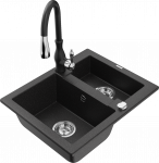 K&ouml;&ouml;givalamu koos kraaniga Mexen Carlos, graniit, 58.2 cm x 47.5 cm x 17.7 cm, h&otilde;be/must