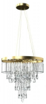 Kristall-l&uuml;hter rippuv AZzardo Kalabria XL AZ4905, G9, 12 x 40 W, kuldne v.