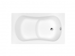 Vann, sisseehitatav Besco Aria Rehab, 120 cm x 70 cm, ristk&uuml;lik, valge