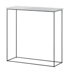 Konsoollaud ADRK Milan, must v./hall v., 30 cm x 80 cm x 80 cm