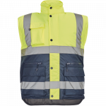 Vest meeste Cerva Hellin HV, sinine/kollane, XXL suurus