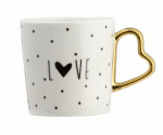 Tass Ambition Amore Love, kuldne v./valge v./must v., 0.4 l