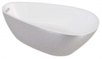 Vann, teisaldatav Besco Goya A-Line Glam, 170 cm x 80 cm x 65 cm, valge/h&otilde;be