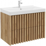 Vannitoakapp valamuga Deftrans Tripoli, pruun v., 45 cm x 80 cm x 63 cm