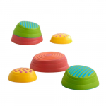 Tasakaalurada Weplay Rainbow River Stones, mitmev&auml;rviline, 6 tk