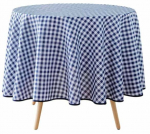 Laudlina &uuml;mmargune Douceur d`Interieur Vichy, sinine v./valge v., 180 x 180 cm