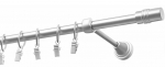 Kardinapuu Eliza Cylinder, 200 cm, &Oslash; 16 mm, matt kroom v.