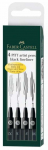 Pastakad Faber PITT Artist, must v., 0.7 mm, 4 tk