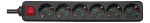 Pikendusjuhe Deltaco, GT-0660, 3G1.5, 1.5 m, IP20, 6 pesa
