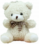 Pehme m&auml;nguasi karu 22497, valge, 8 cm