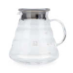 Kohvikann Hario V60-03, 0.8 l, l&auml;bipaistev v.