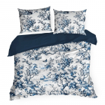 Voodipesukomplekt Spring PTE-203, sinine v./valge v., 70 x 80 cm, 160 x 200 cm, 3 os.