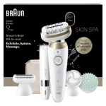 Epilaator Braun Silk&bull;&eacute;pil 9 Flex SkinSpa SES9-481 3D, kuldne v./valge v.