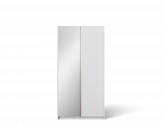 Riidekapp ADRK Alera II, kuld v./valge v., 58 cm x 100 cm x 204 cm, peegliga