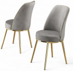 Toolide komplekt Kalune Design Pefa, kuld v./hall v., 42 cm x 45 cm x 91 cm, 2 tk