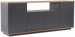 Konsoollaud Kalune Design Arista, antratsiit v./pine, 44.5 cm x 180 cm x 75 cm