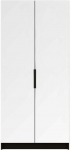 Riidekapp Mirtillo With Two Mirrors, must v., 60 cm x 100 cm x 216 cm, peegliga, 2 tk
