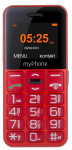 Kahjustatud pakendiga toode. Nuputelefon MyPhone HALO Easy, 4 MB, punane v.
