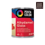 Emailv&auml;rv, universaalsed Pentacolor Alkydamel, l&auml;ikiv, 2.8 kg, &scaron;okolaad v.