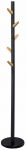 Riidestange W66, 177 cm, must v./p&auml;hklipuu v.