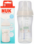 Lutipudel Nuk Perfect Match, 260 ml, 3 kuud, l&auml;bipaistev v.