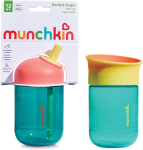 Laste kruus Munchkin Perfect Angle & Miracle, 296 ml, 1 aasta, plastik, roheline v.
