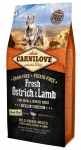 Kuiv koeratoit Carnilove Adult Dog Small Breeds Fresh Ostrich & Lamb, lambaliha/jaanalinnuliha, 6 kg