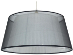 Valgusti rippuv Candellux Charlie, E27, 1 x 60 W, must v. / kroom v., 45 x 21 cm