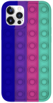 Telefoni &uuml;mbris Mocco Bubble Antistress Case, Apple iPhone 11 Pro Max, sinine/roosa/violetne